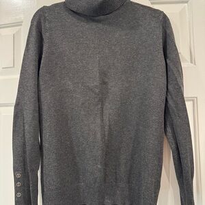 Joseph A Charcoal Turtleneck Sweater